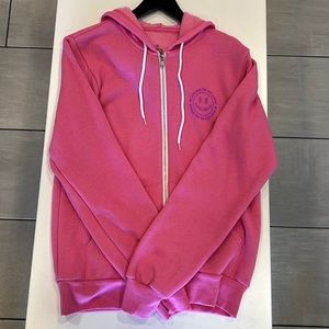 Pink Zip-Up Hoodie